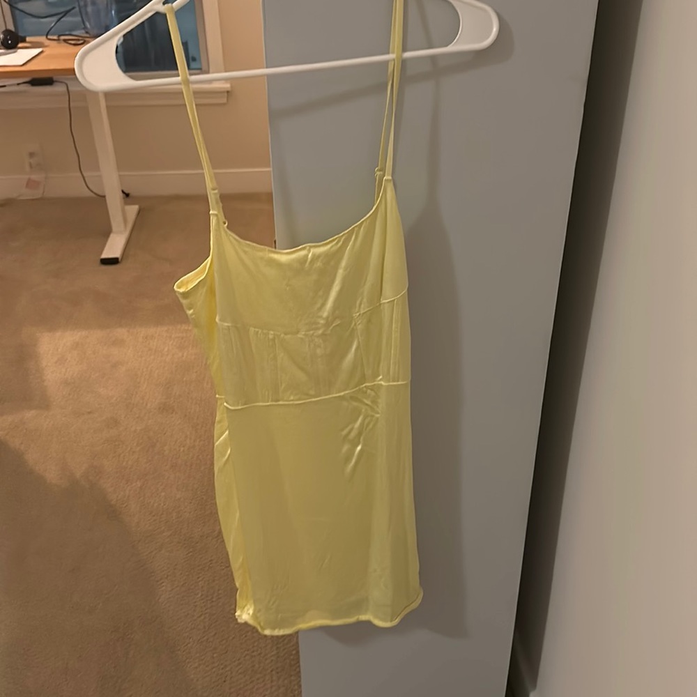 Yellow Zara dress
